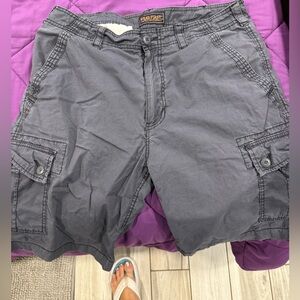 Men’s Waist Size 34 Wear First Then Tell The Difference Gray Cargo Shorts